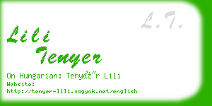 lili tenyer business card